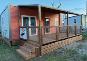 Terrasse en bois de Mobil Home